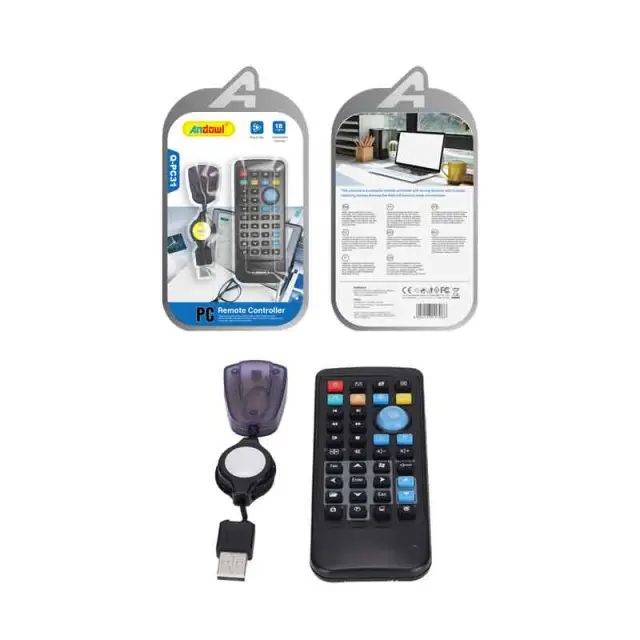 Andowl Τηλεχειριστήριο Υπολογιστή με USB Δέκτη Q-PC31 - PC Remote Controller with USB Receiver 0751080