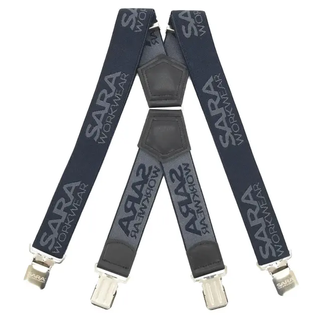 Ελαστικές Τιράντες Εργασίας Sara Workwear navy blue/dark grey - One Size