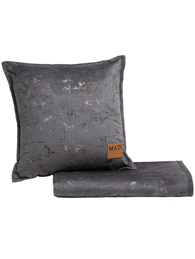 Διακοσμητικό Μαξιλάρι PETRA DARK GREY MADI 45 x 45 εκ. 3