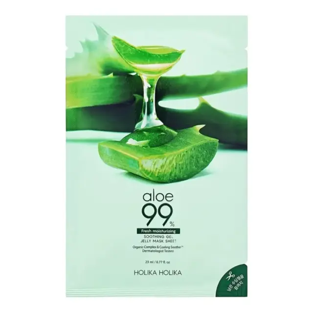 Holika Holika Aloe 99% Soothing Gel Jelly Mask Sheet Καταπραϋντική Mάσκα με Αλόη Βέρα 23ml