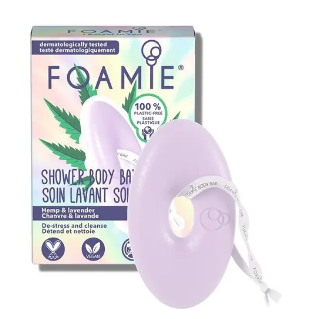 Foamie Body Bar I Beleaf In You With CBD + Lavender - Ενυδατικό Αφρόλουτρο Σώματος Σε Μορφή Μπάρας 80gr.