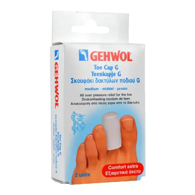 Gehwol Επιθέματα Toe Cap G με Gel για τους Κάλους Medium 2τμχ