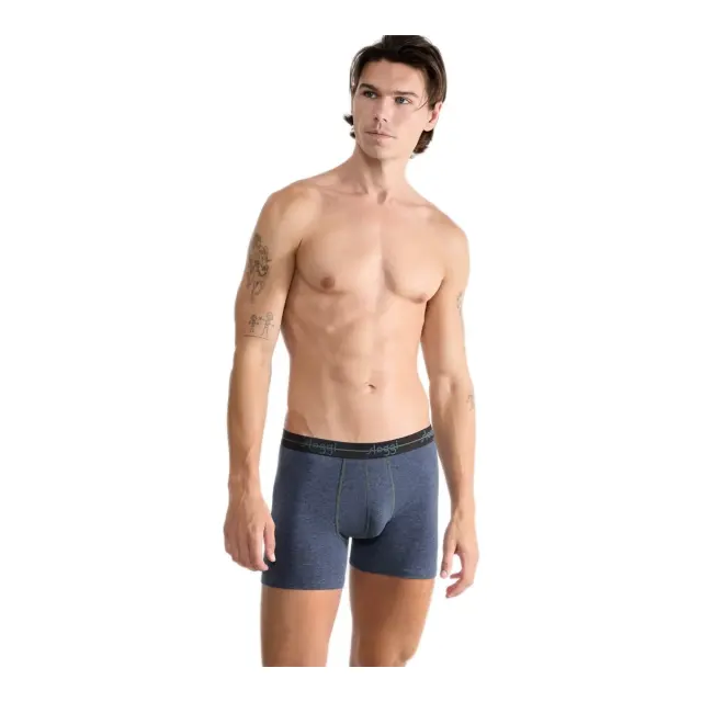 Sloggi Ανδρικό Boxer Start Short - Διπλό πακέτο, Χρώμα Μωβ-Μπλε Μελανζέ - S 2