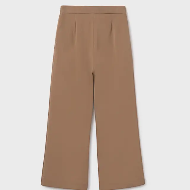 Mayoral Παντελόνι Μακρύ Wide Leg Καμηλό για Κοριτσι 2