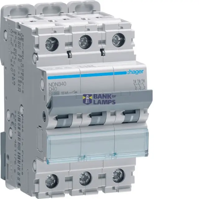 Miniature Circuit Breaker 3P 40A D-Curve 10kA 3M
