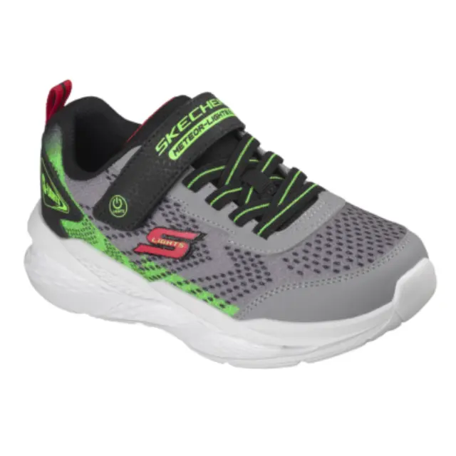 Skechers S Lights Meteor Lights 2.0 401490LC-GYBK Αθλητικά με φωτάκια Γκρί 2