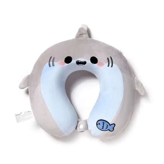 Puckator Relaxeazzz Memory Foam Travel Pillow: Archie, the Shark