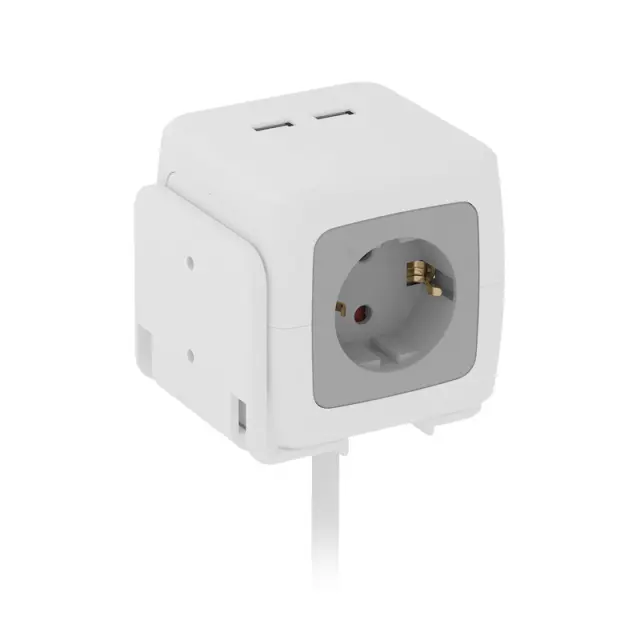 ΠΟΛΥΠΡΙΖΟ ΚΥΒΟΣ 4 ΘΕΣΕΩΝ + 2xUSB 607070
