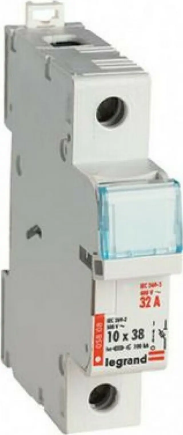 Fuse carrier - for industrial cylind cartridge fuse 10 x 38 mm - 500 V~ - 1P