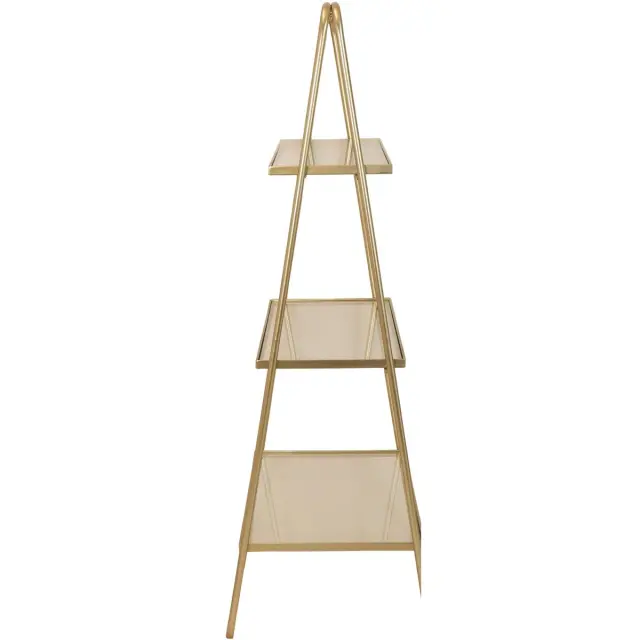 Ραφιέρα Χρυσό Μέταλλο 57x37x110cm 2