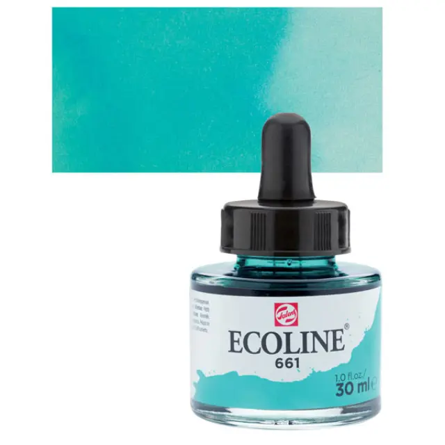 Μελάνι Talens Ecoline - 661 Turquoise Green - 30ml