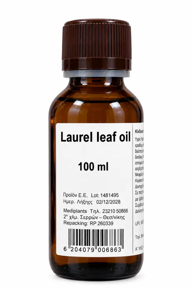 MEDIPLANTS Laurel leaf oil -Αιθέριο έλαιο Δάφνη 100 ml