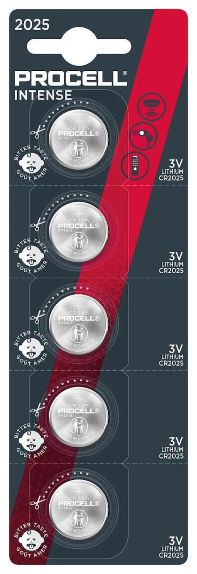 PROCELL Intense Lithium CR2025 BL5