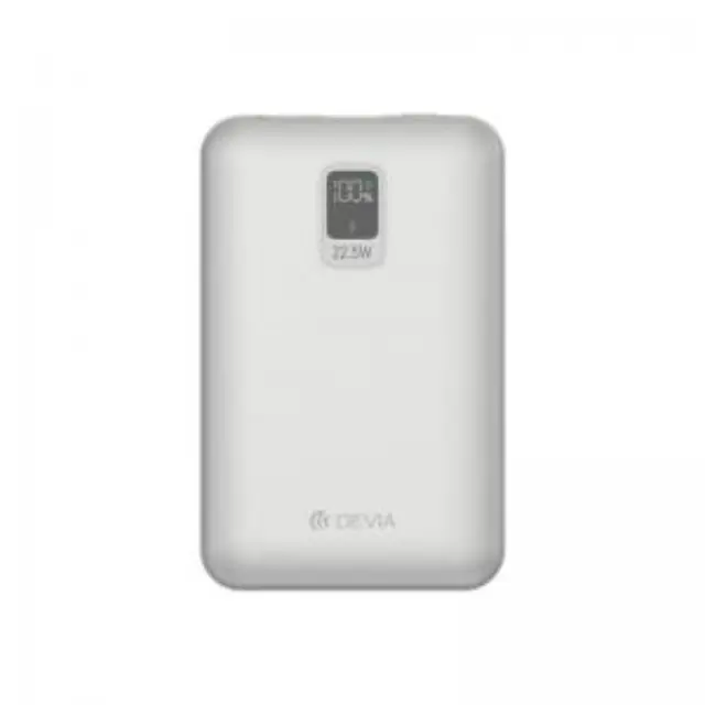 Φορτιστής Ανάγκης Devia EP202 22.5W 10000mAh Mini με 2 Ενσωματωμένα Καλώδια Extreme Speed Ασημί N68119 2