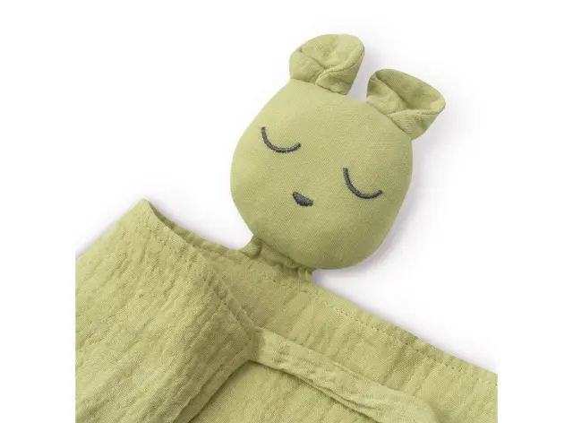 Interbaby Σετ 3 Τμχ Dou Dou Σαλιάρα & Μασητικό Olive 2