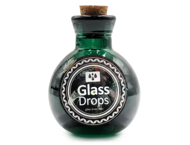 Διακοσμητικό Μπουκάλι με πώμα Glass Drops Βοlas (5321DB734) Aπό 100% ανακυκλωμένο γυαλί, Xωρητικότητας 125ml, Διαστάσεων Ø 7 x Υ 10 cm, Αlbahaca 5321DB734 3
