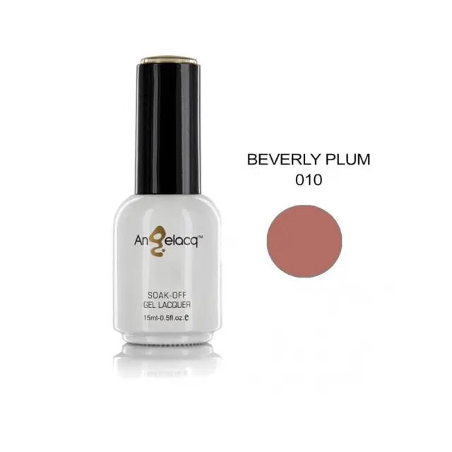 Ημιμόνιμο επαγγελματικό βερνίκι ANGELACQ 15ML - 0.5FL.OZ 010 Beverly Plum