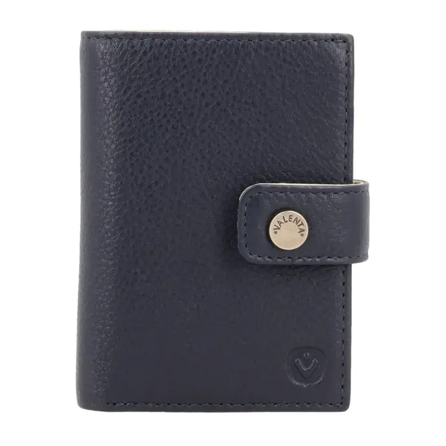 Valenta Δερμάτινο Πορτοφόλι Ανδρικό με RFID / Leather Wallet: MagSafe Luxe (5 χρώματα) - Μπλε σκούρο