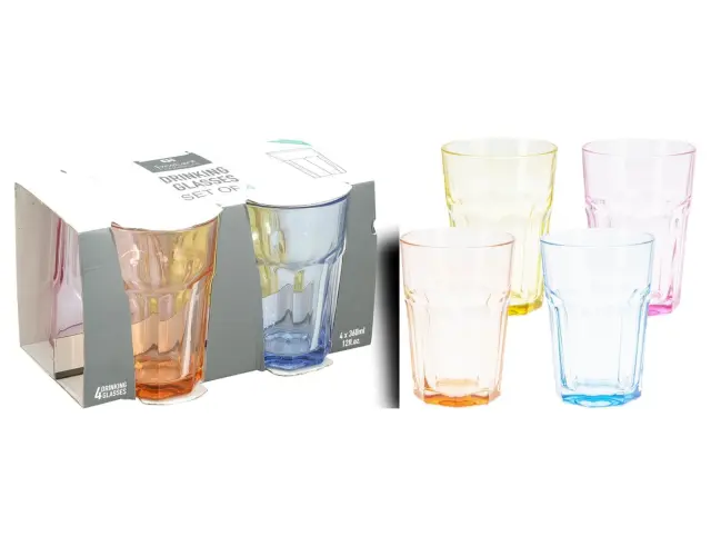 Σετ Γυάλινα Ποτήρια Excellent Houseware με χωρητικότητα 360ml - 4 τεμάχια YE5000610 2