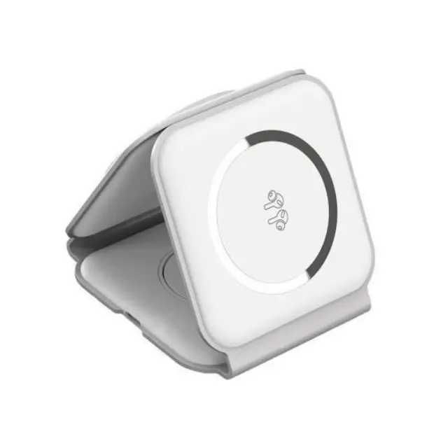 Ασύρματος Φορτιστής - Βάση 3 σε 1 Choetech T588-F για Apple Airpods, iPhone & iWatch 15W Λευκό N65359
