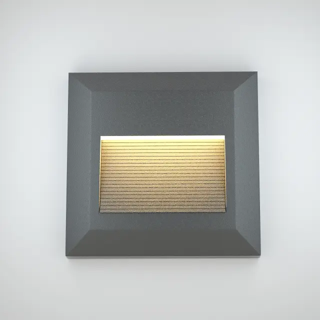 it-Lighting Salmon LED 2W 3CCT Outdoor Wall Lamp Anthracite CCT D:12.4cmx12.4cm (80201840) 2