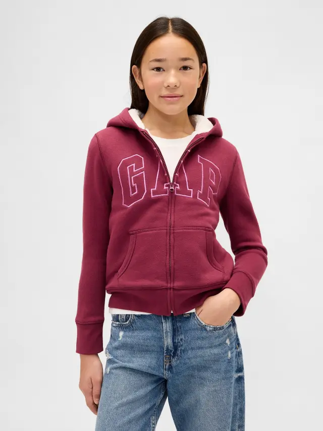 Gap Logo Φλις Ζακέτα Φούτερ RED DELICIOUS 2 - XS