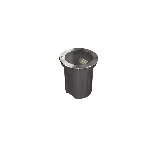 Moom Χωνευτό Φωτιστικό Δαπέδου LED 14W 3000K Ø18.5cm IP67 Νίκελ Ματ Nickel 3