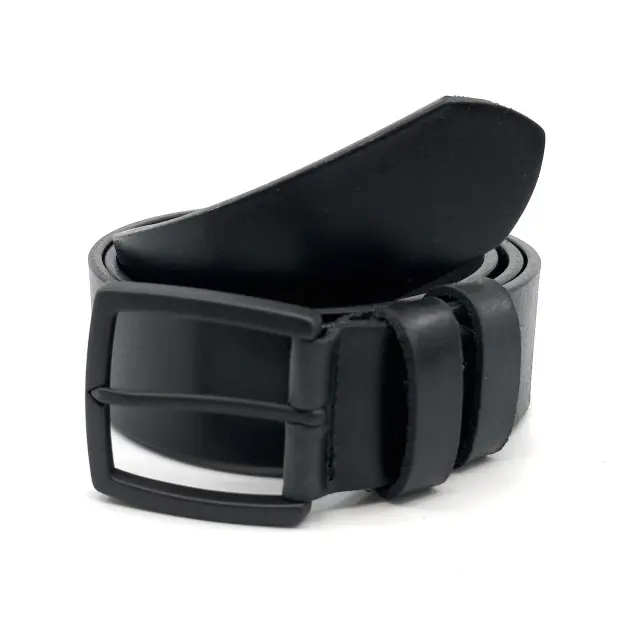 Μαύρη Δερμάτινη Ζώνη Calfskin 4 cm 3