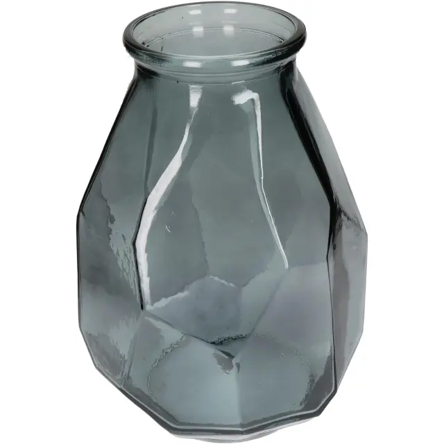 Βάζο Καφέ Ανακυκλωμένο Γυαλί 25x25x35cm