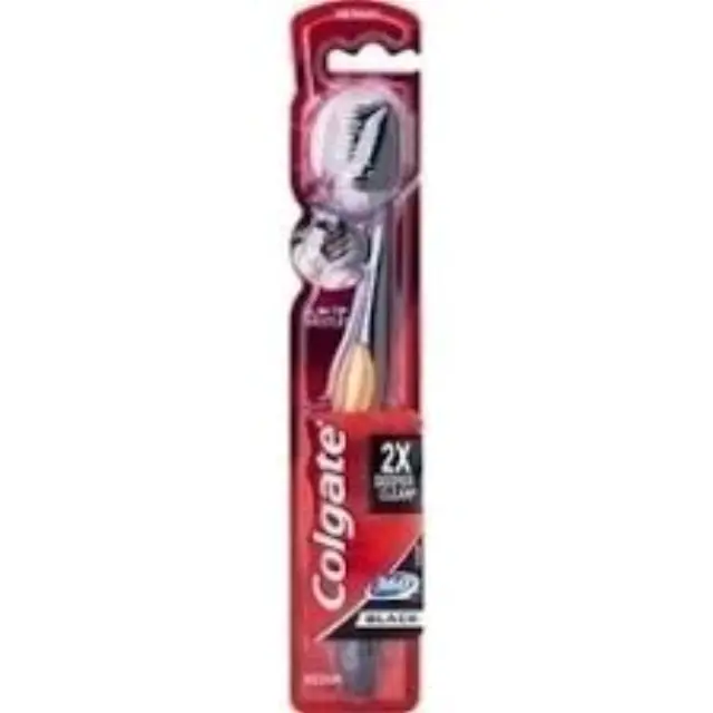 Colgate Οδοντόβουρτσα 360 Black Medium Πορτοκαλί