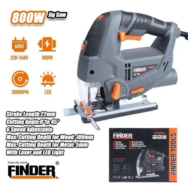 Ηλεκτρική σέγα - 800W - Finder - 197260 2