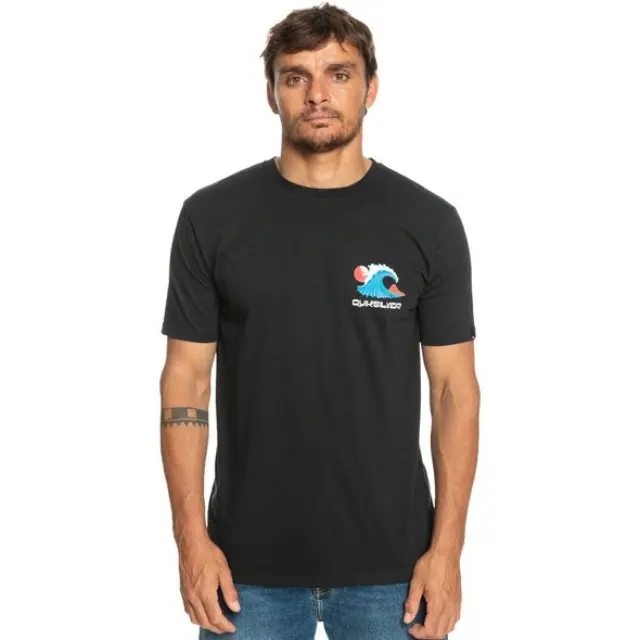 QUIKSILVER OCEAN BED SS ΑΝΔΡΙΚΗ ΜΠΛΟΥΖΑ - KVJ0 BLACK