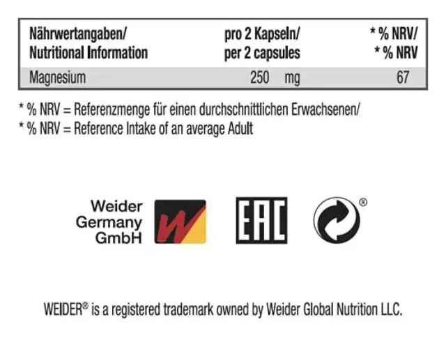 Weider Magnesium Complex 2
