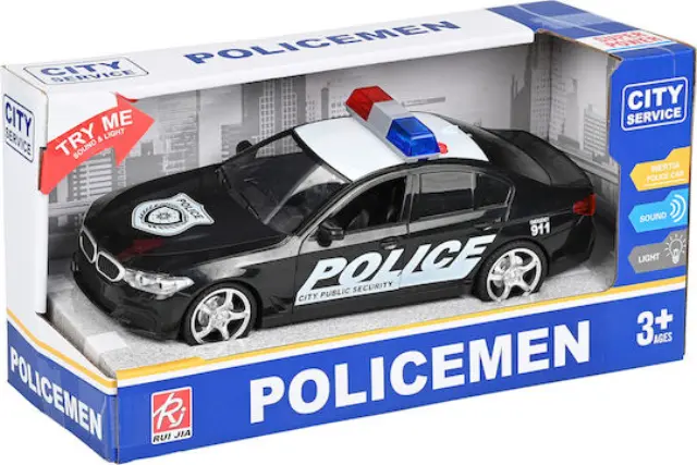 Martin Toys Αστυνομικό Αυτοκίνητο Pull Back 1:16 με Φώτα + Ήχους για Παιδιά 3+ Ετών 2