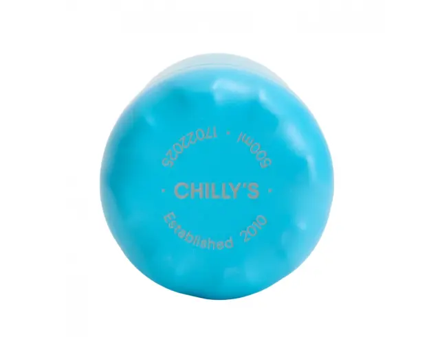 Μπουκάλι Θερμός Original Chilly's με χωρητικότητα 500ml και διατήρηση θερμοκρασίας 12h ζεστό / 24h κρύο - All Turquoise22863 3