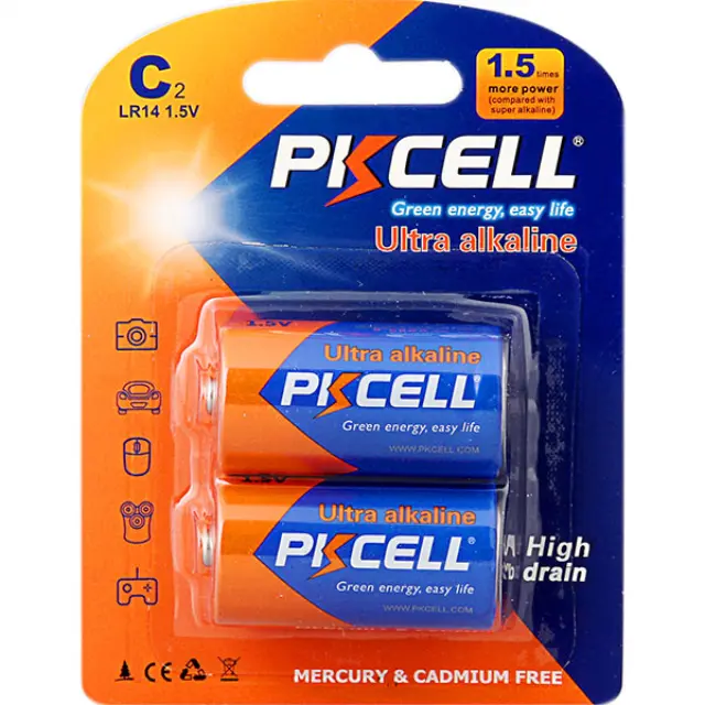 Pkcell Ultra Αλκαλική LR14 C (2τμχ) 01.001.0096