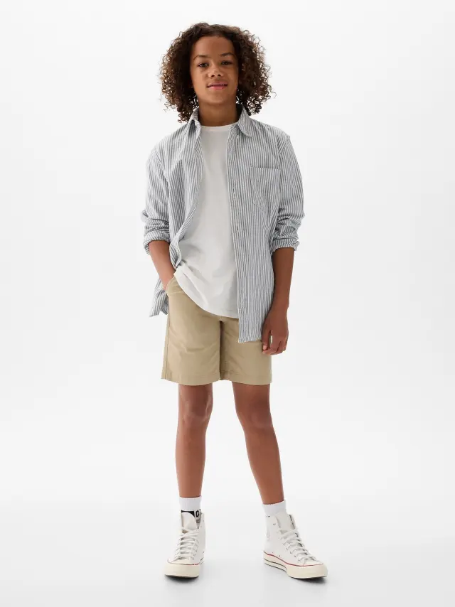 Καφέ Παιδικό Uniform Σορτς iconic khaki