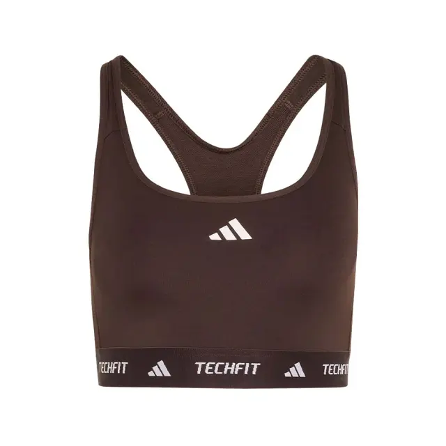 adidas Performance Women's TechFit Medium Support Bra Καφέ KU7285 (adidas Performance)