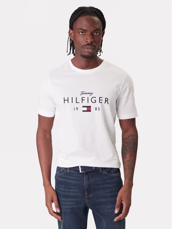 TOMMY HILFIGER T-Shirt Ανδρικό Λευκό Άσπρο 2