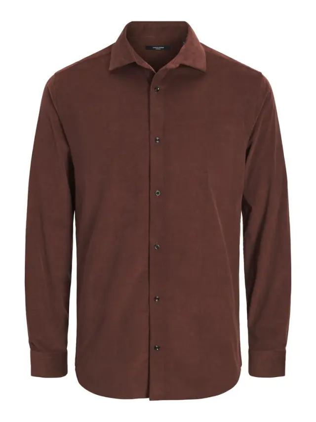JPRBLAPARKER CORDUROY L/S SHIRT BF - Bitter Chocolate