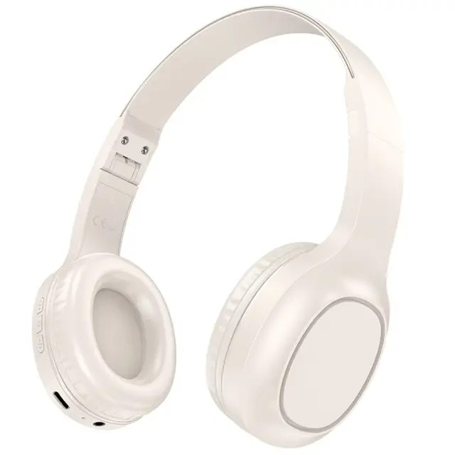 Wireless Ακουστικά Stereo Hoco W46 Charm V5.3 200mAh AUX Λευκά