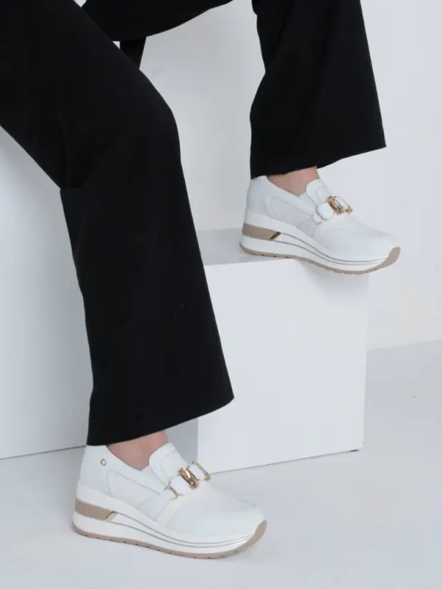 Donna Serena Sneakers Γυναικείο δέρμα Άσπρο DSE/5548 BIANCO - 36 2