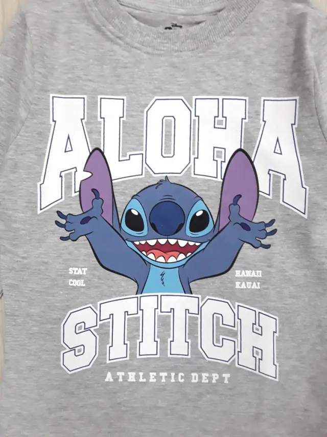 Μπλουζάκι Μακρυμάνικο Aloha Navy Blue Stitch 8020392 - 6-7 Y (122cm) 2