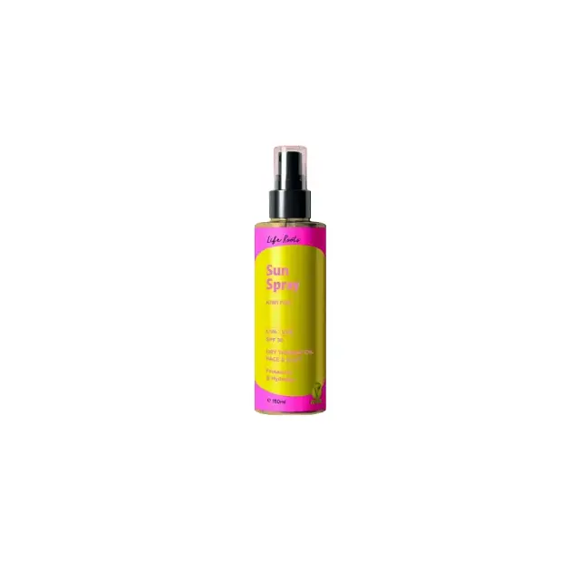 Life Roots Sun Spray Kiwi Fizz Face & Body Dry Tanning Oil Αντιηλιακό Ξηρό Λάδι Μαυρίσματος SPF30 150ml