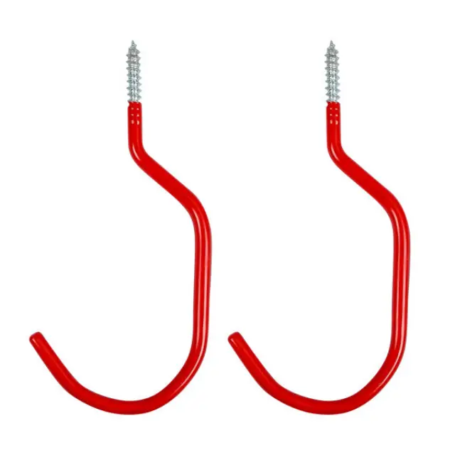 Hanging hooks 2 pieces red