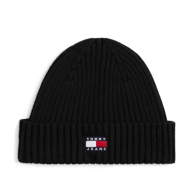Ανδρικός Σκούφος Tommy Hilfiger AM0AM13669-BDS Μαύρος Μαύρο - One Size