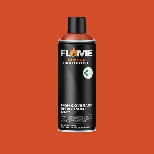 Flame Orange Spray Paint 400ml FO-214 Red Orange