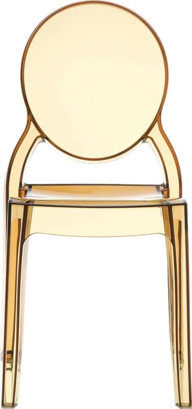 Καρέκλα Στοιβαζόμενη ELIZABETH Amber Ακρυλικό 47x50x90cm 3