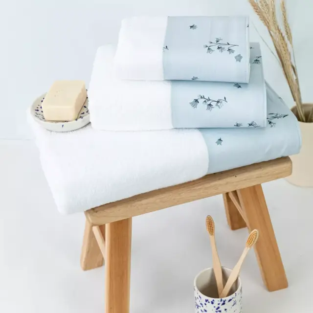 Πετσέτες Σετ 3ΤΜΧ Campanula Λευκό 70 x 140 / 50 x 90 / 30 x 50 cm Λευκό 70 x 140 / 50 x 90 / 30 x 50 cm