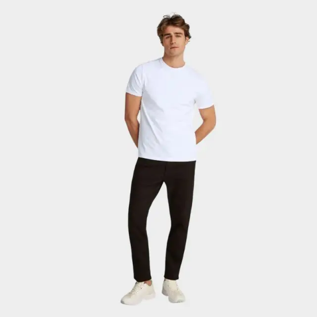 Calvin Klein - Ανδρικό T-shirt Smooth Cttn Solid Regular Fit LV040HM265-YAA Λευκό - XL